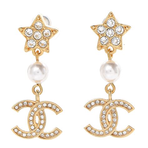 chanel earring logo|chanel logo earrings cheap.